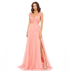 Mac Duggal Pink Maxi Dress